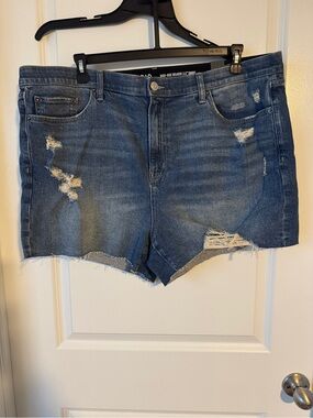 torrid Distressed Blue Denim Shorts